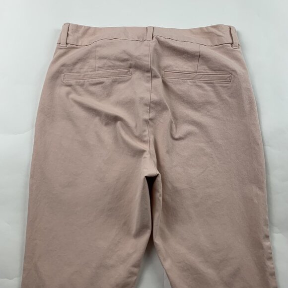 Old Navy Pink Bamboo Stretch Canvas High Rise Skinny Pixie Pant 4 - Picture 7 of 7